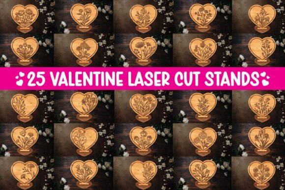 Soporte Para 25 Corazones Para San Valentin Creativo Digital